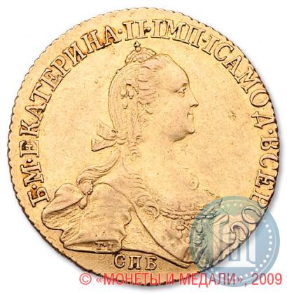 Фото 10 рублей 1774 года СПБ 