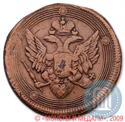 Picture 5 kopecks 1802 year ЕМ 