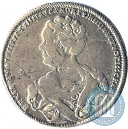 Picture Poltina 1726 year СПБ "Petersburg type, portrait turned to the left"