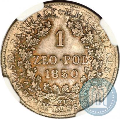 Picture 1 złoty 1830 year FH 
