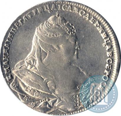 Фото 1 рубль 1739 года  "Московский тип"