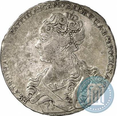 Picture 1 rouble 1726 year  "Moscow type, portrait turned to the left"