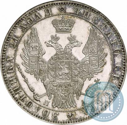 Фото 1 рубль 1849 года СПБ-ПА 