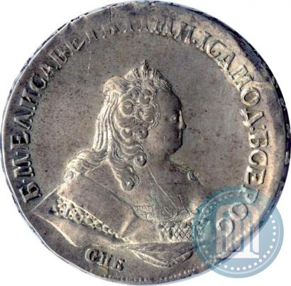 Picture 1 rouble 1744 year СПБ 