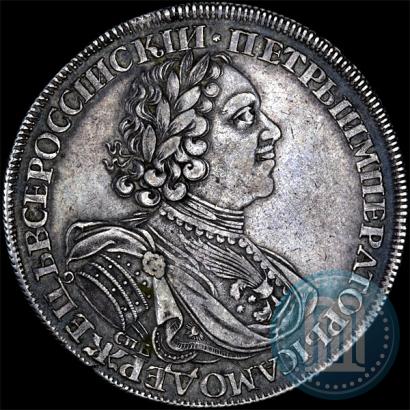 Picture 1 rouble 1724 year СПБ "Sun rouble, portrait in armour"