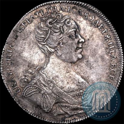 Picture 1 rouble 1726 year СПБ "Petersburg type, portrait turned to the right"