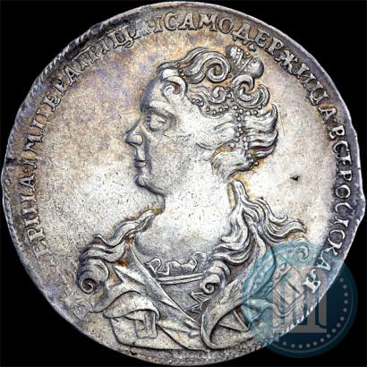 Фото 1 рубль 1726 года  "Московский тип, портрет влево"