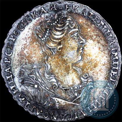 Picture Poltina 1727 year  "Moscow type, portrait turned to the right"