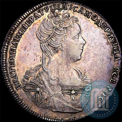 Picture Poltina 1727 year СПБ "Petersburg type, portrait turned to the right"