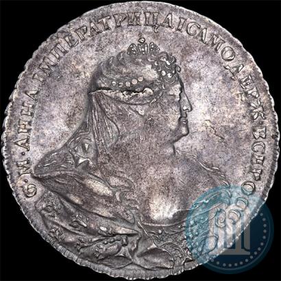 Picture 1 rouble 1737 year  "Portrait by Gedlinger"