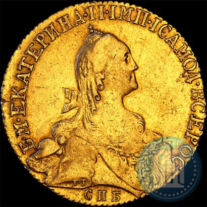 Фото 10 рублей 1768 года СПБ 
