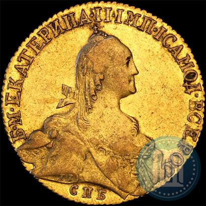 Фото 10 рублей 1768 года СПБ 