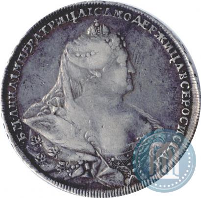 Picture 1 rouble 1737 year  "Moscow type"