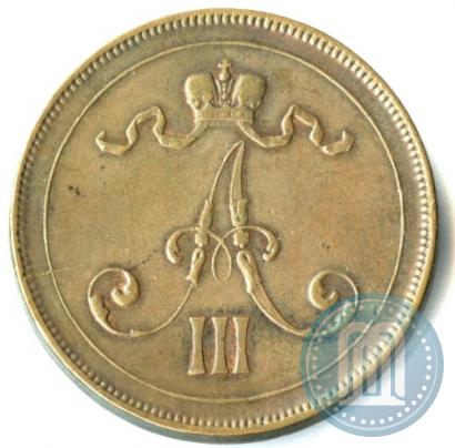 Picture 10 pennia 1889 year  