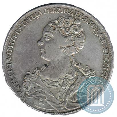 Фото 1 рубль 1726 года  "Московский тип, портрет влево"