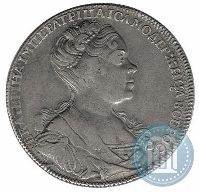 Picture 1 rouble 1726 year СПБ "Petersburg type, portrait turned to the right"