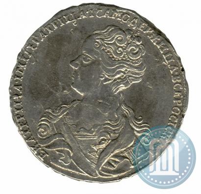 Picture 1 rouble 1726 year  "Moscow type, portrait turned to the left"