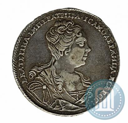 Picture 1 rouble 1727 year  "Moscow type, portrait turned to the right"