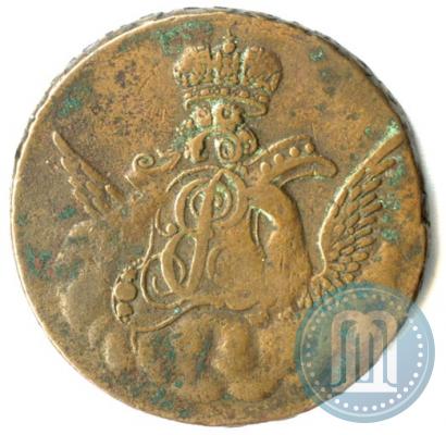 Picture 1 kopeck 1755 year  