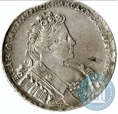 Фото 1 рубль 1733 года  