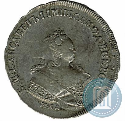 Фото 1 рубль 1743 года ММД 