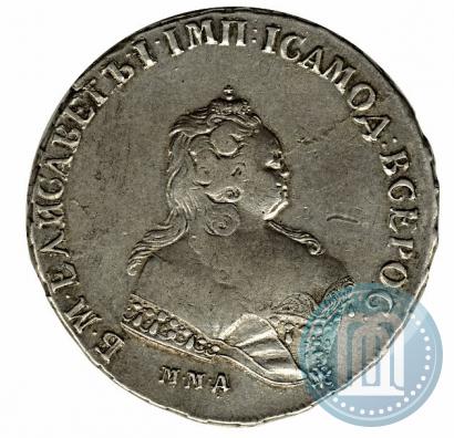 Picture 1 rouble 1743 year ММД 
