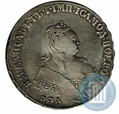 Фото 1 рубль 1747 года ММД 