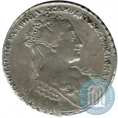 Фото 1 рубль 1734 года  "Тип 1734 года"