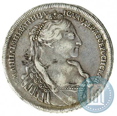 Фото 1 рубль 1734 года  "Тип 1735 года"
