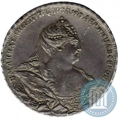 Picture 1 rouble 1738 year  "Moscow type"