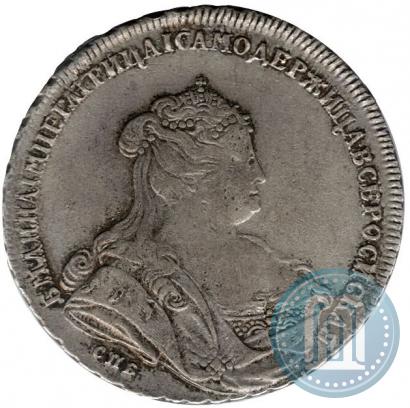 Picture 1 rouble 1739 year СПБ "Petersburg type"