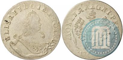 Picture 6 groszy 1761 year  