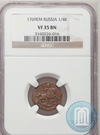 Фото Полушка 1769 года ЕМ 
