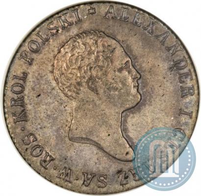 Фото 2 злотых 1819 года IB 
