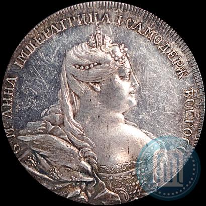 Picture 1 rouble 1736 year  "Portrait by Gedlinger"