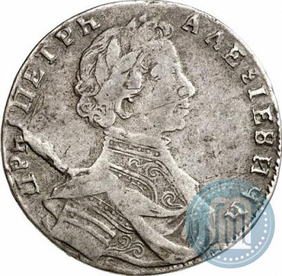 Фото Полуполтинник 1713 года G "Портрет работы С. Гуэна"