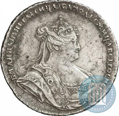 Picture Poltina 1738 year  "Petersburg type"