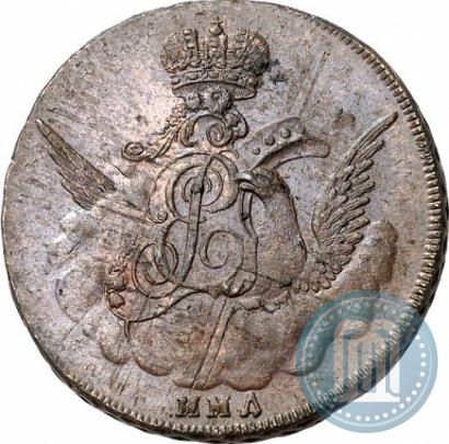 Фото 1 копейка 1755 года ММД 
