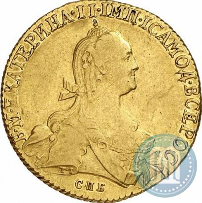 Picture 10 roubles 1775 year СПБ 