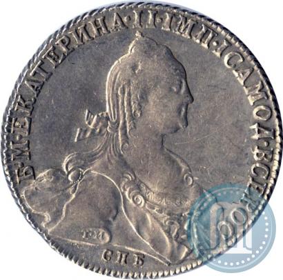 Picture 1 rouble 1775 year СПБ-ФЛ 