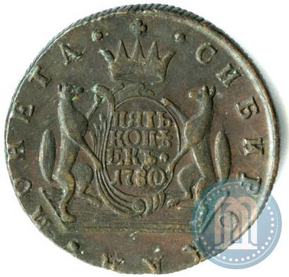 Picture 5 kopecks 1780 year КМ 