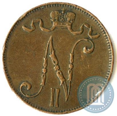 Picture 5 pennia 1910 year  
