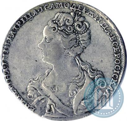 Picture 1 rouble 1726 year  "Moscow type, portrait turned to the left"