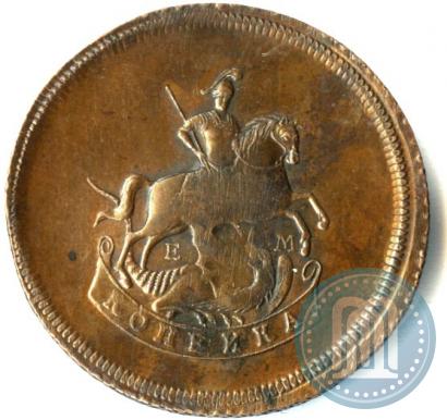 Picture 1 kopeck 1765 year ЕМ 