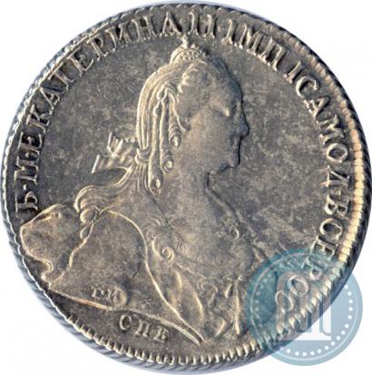 Фото 1 рубль 1774 года СПБ-ФЛ 