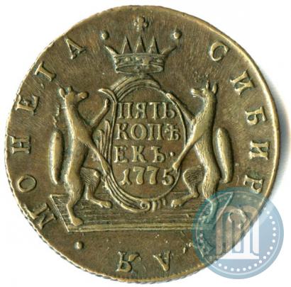 Picture 5 kopecks 1775 year КМ 