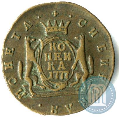 Picture 1 kopeck 1777 year КМ 