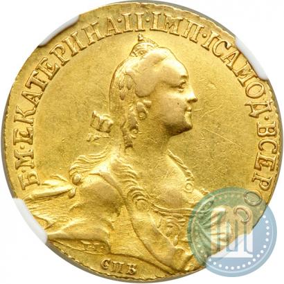 Picture 10 roubles 1766 year СПБ 