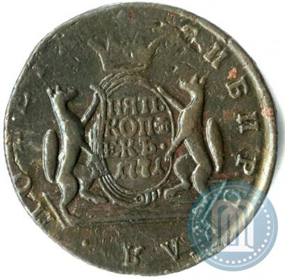 Фото 5 копеек 1771 года КМ 