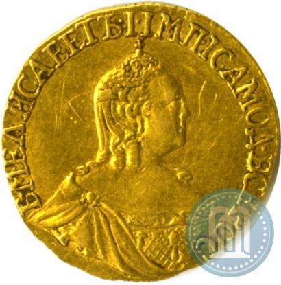 Фото 1 рубль 1757 года  